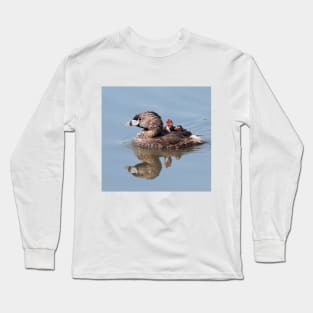 "Mom!...Timmy won't move over!" Pied-billed grebes Long Sleeve T-Shirt